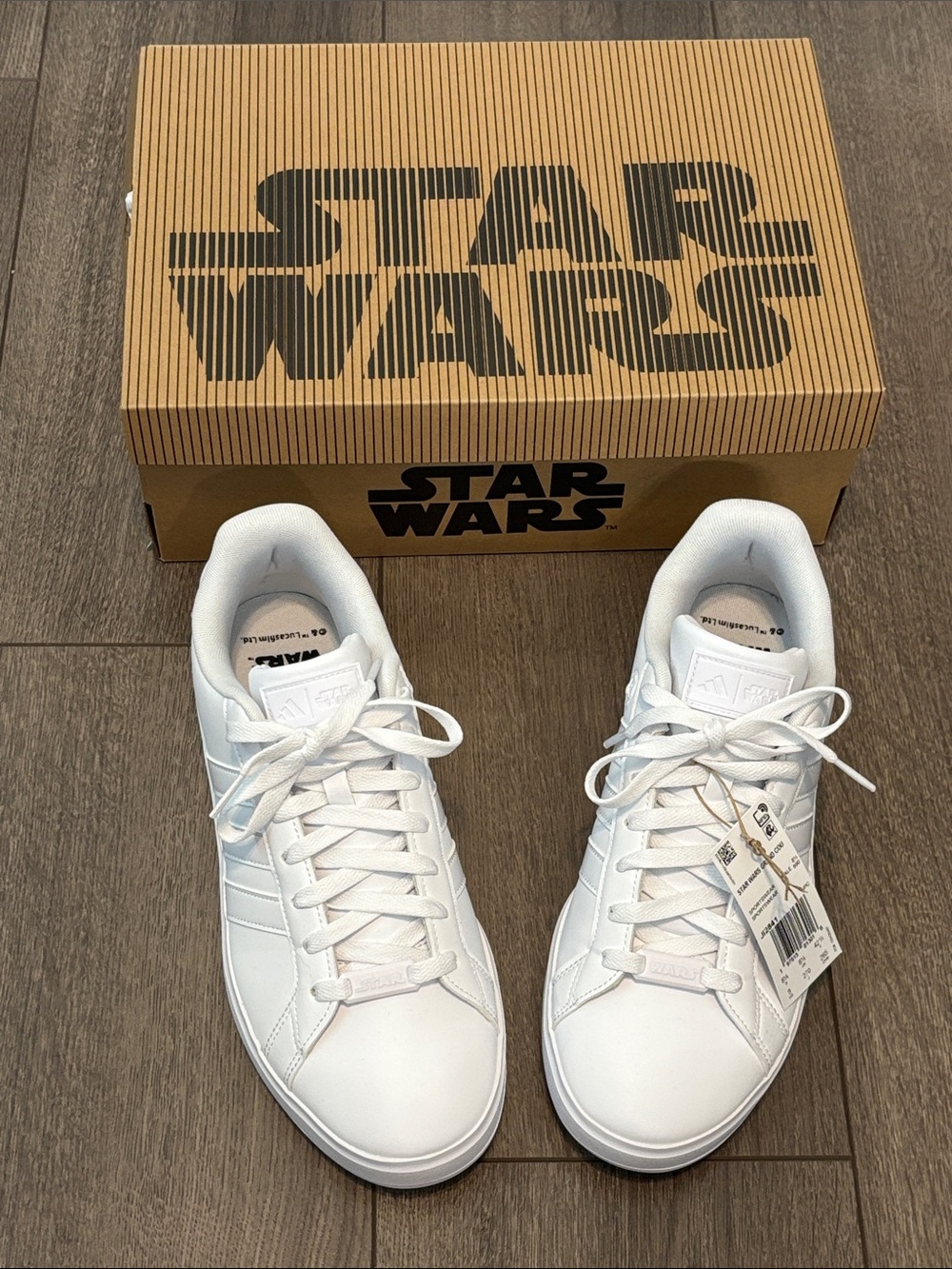adidas White Star Wars Darth Vader Sneakers